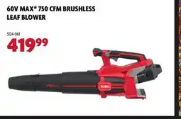 Home Hardware 60V MAX* 750 CFM BRUSHLESS LEAF BLOWER offer