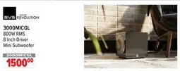 2001 Audio Video 3000MICGL 800W RMS 8 Inch Driver Mini Subwoofer offer