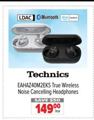 2001 Audio Video EAHAZ40M2EKS True Wireless Noise Cancelling Headphones offer