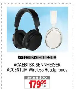 2001 Audio Video ACAEBTBK SENNHEISER ACCENTUM Wireless Headphones offer