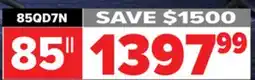2001 Audio Video 85QD7N Hisense 85 QD7N QLED TV offer