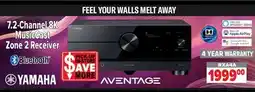 2001 Audio Video RXA4A YAMAHA 7.2-Channel 8K Music Cast Zone 2 Receiver offer