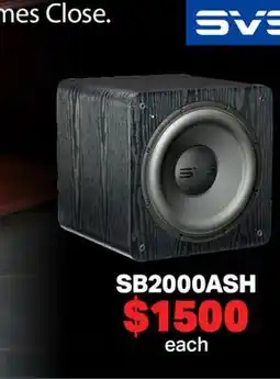 2001 Audio Video SB2000ASH SVS Subwoofer offer