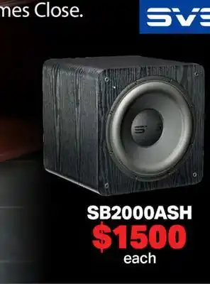 2001 Audio Video SB2000ASH SVS Subwoofer offer