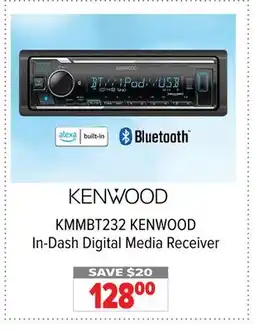 2001 Audio Video KMMBT232 KENWOOD In-Dash Digital Media Receiver offer