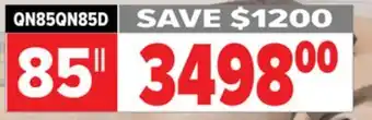 2001 Audio Video QN85QN85D SAMSUNG 85 Neo QLED 4K TV offer
