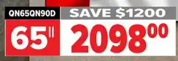 2001 Audio Video QN65QN90D SAMSUNG 65 TIZEN OS offer