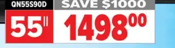 2001 Audio Video QN55S90D Samsung 55 OLED 4K TV offer