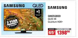 2001 Audio Video QN65Q80D 65 OLED 4K Quantum HDR+ offer
