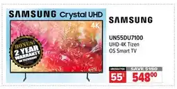 2001 Audio Video UN55DU7100 55 UHD 4K Tizen OS Smart TV offer