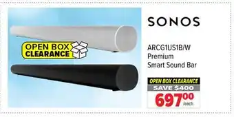2001 Audio Video ARCG1US1B/W Premium Smart Sound Bar offer