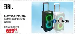 2001 Audio Video PARTYBOX STAGE320 Portable Party Box with Wheels offer