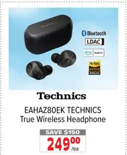 2001 Audio Video EAHAZ80EK TECHNICS True Wireless Headphone offer