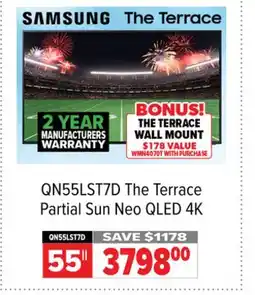 2001 Audio Video QN55LST7D 55 The Terrace Partial Sun Neo QLED 4K offer