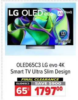 2001 Audio Video OLED65C3 LG 65 evo 4K Smart TV Ultra Slim Design offer