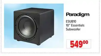 2001 Audio Video ESUB10 10 Essentials Subwoofer offer