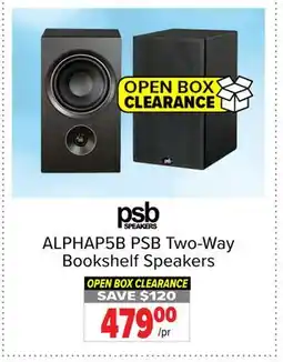 2001 Audio Video ALPHAP5B PSB Two-Way Bookshelf Speakers offer