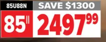 2001 Audio Video 85U88N HISENSE 85 LED MINILED offer