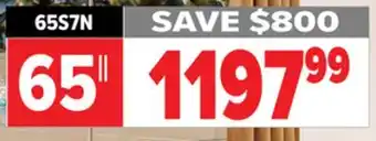 2001 Audio Video 65S7N Hisense 65 CANVAS TV offer