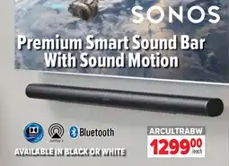2001 Audio Video ARCULTRABW SONOS Premium Smart Sound Bar With Sound Motion offer