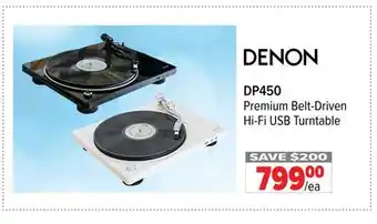 2001 Audio Video DP450 Premium Belt-Driven Hi-Fi USB Turntable offer