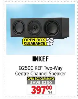 2001 Audio Video Q250C KEF Two-Way Centre Channel Speaker offer