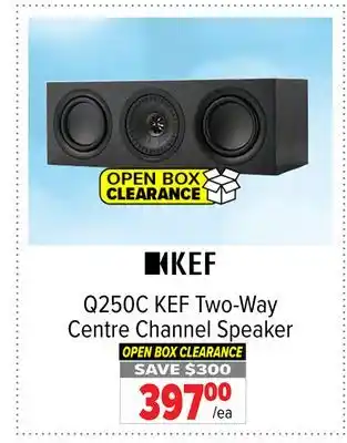 2001 Audio Video Q250C KEF Two-Way Centre Channel Speaker offer