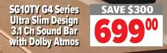 2001 Audio Video SG10TY G4 Series Ultra Slim Design 3.1 Ch Sound bar with Dolby Atmos offer