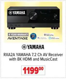 2001 Audio Video RXA2A YAMAHA 7.2 Ch AV Receiver with 8K HDMI and MusicCast offer
