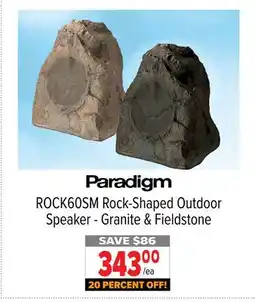 2001 Audio Video ROCK60SM Rock-Shaped Outdoor Speaker-Granite & Fieldstone offer