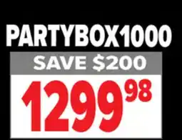 2001 Audio Video PARTYBOX1000 PARTY BOX 1100W BT AUDIO SYSTEM offer