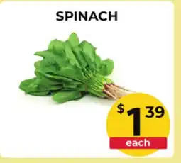Food World Supermarket SPINACH offer