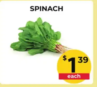 Food World Supermarket SPINACH offer