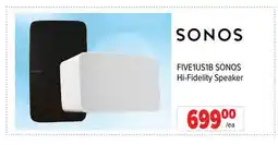 2001 Audio Video FIVE1US1B SONOS Hi-Fidelity Speaker offer