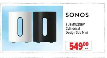 2001 Audio Video SUBM1US1BW Cylindrical Design Sub Mini offer