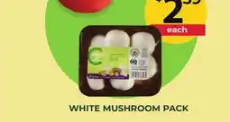 Food World Supermarket WHITE MUSHROOM PACK offer