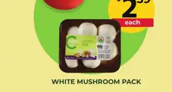 Food World Supermarket WHITE MUSHROOM PACK offer