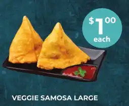 Food World Supermarket VEGGIE SAMOSA LARGE offer