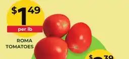 Food World Supermarket ROMA TOMATOES offer