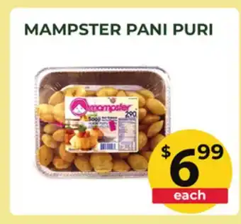Food World Supermarket MAMPSTER PANI PURI offer