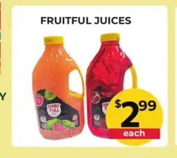 Food World Supermarket FRUITFUL JUICES offer