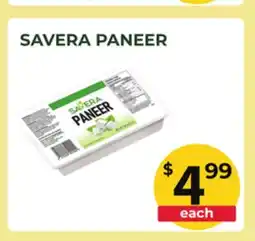 Food World Supermarket SAVERA PANEER offer