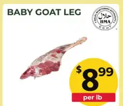 Food World Supermarket BABY GOAT LEG offer