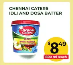 Food World Supermarket CHENNAI CATERS IDLI AND DOSA BATTER offer