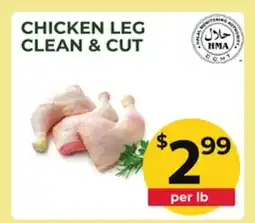 Food World Supermarket CHICKEN LEG CLEAN & CUT offer