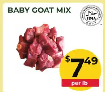 Food World Supermarket BABY GOAT MIX offer