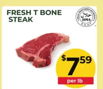 Food World Supermarket FRESH T BONE STEAK offer