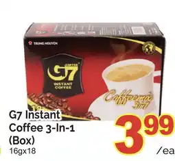 T&T Supermarket G7 INSTANT COFFEE 3-IN-1 (BOX), 16GX18 offer