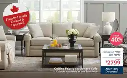 La Z Boy Collins Fabric Stationary Sofa offer