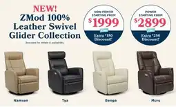 La Z Boy ZMod 100% Leather Swivel Glider Collection offer
